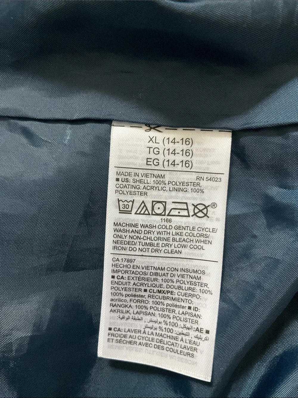Hooded Raincoat size 14/16